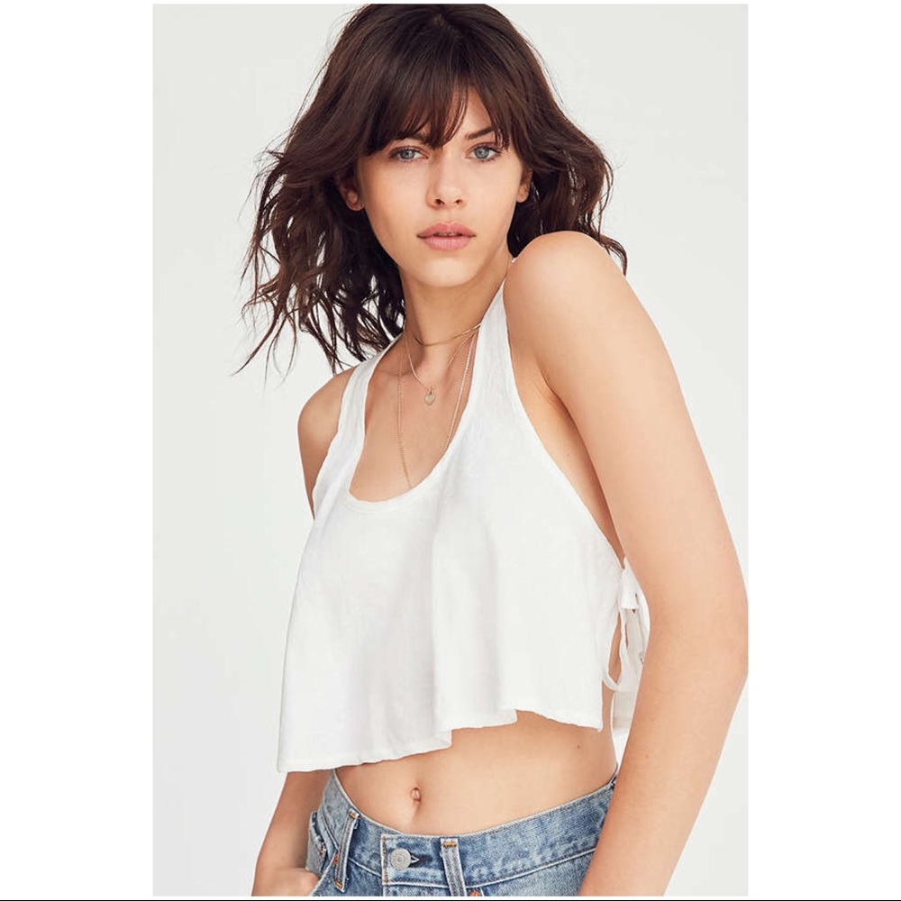UO Kimchi Blue Baby Belle Tie-Side Tank Top